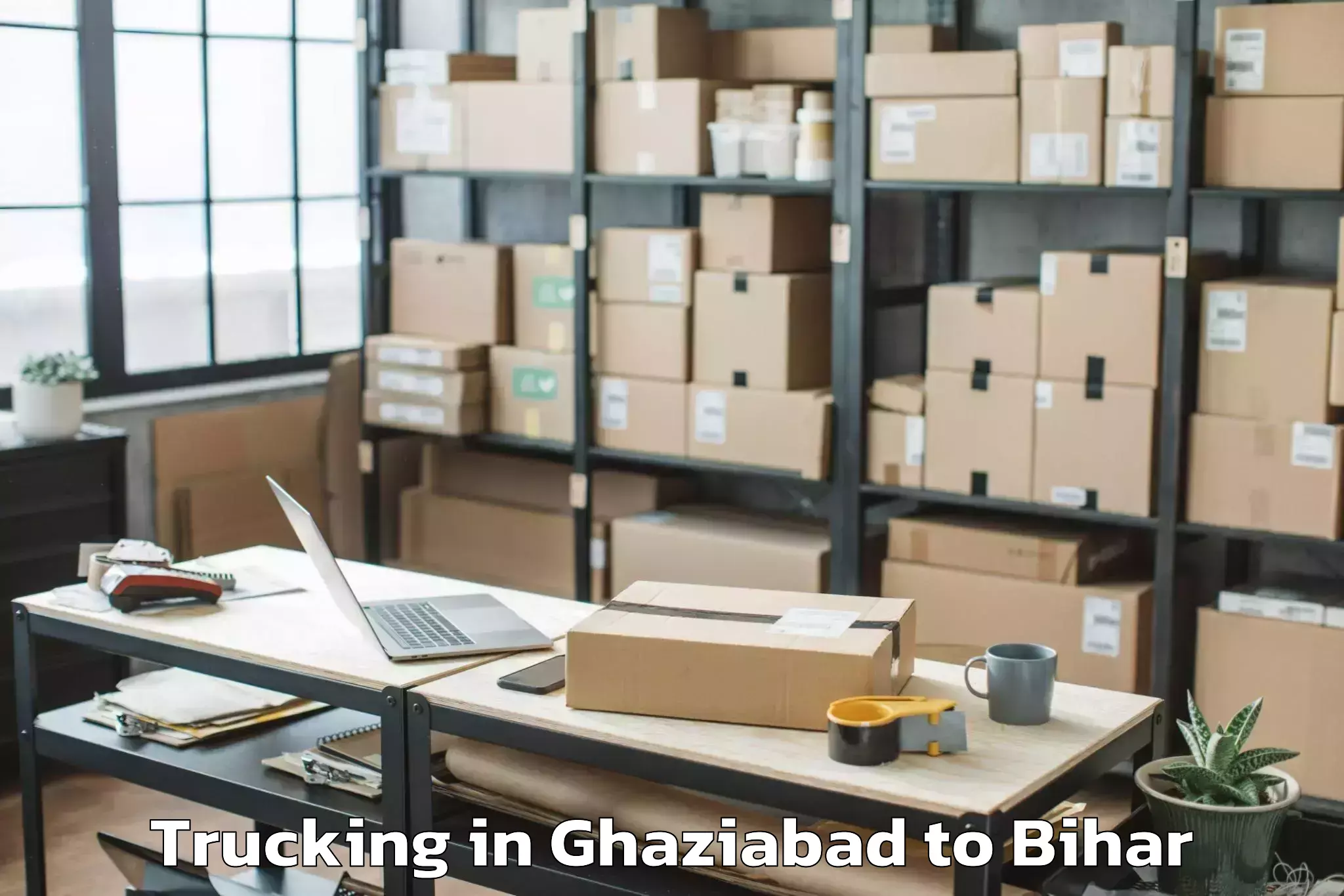 Book Ghaziabad to Bithan Trucking Online